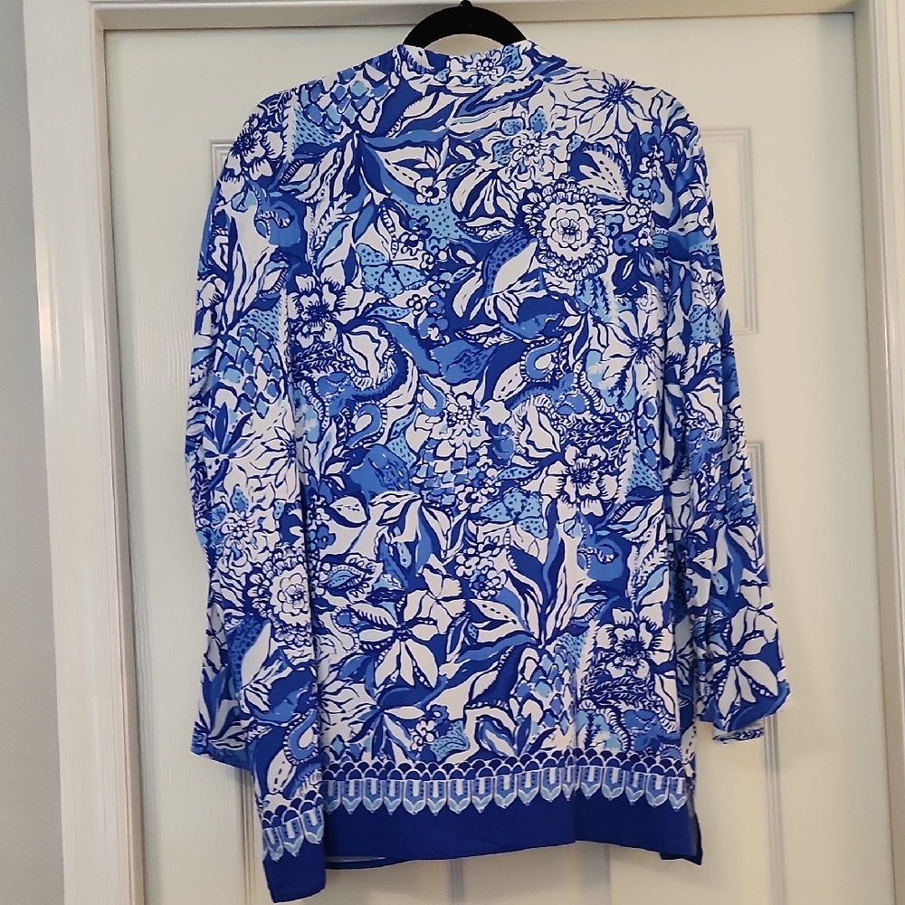 Lilly Pulitzer Luna Bay Tunic L - Picture 9 of 9